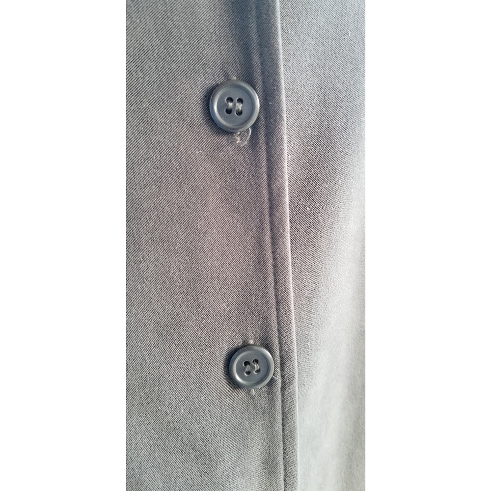 Petite Sophisticate Button Down Midi Dress,  Forest Green, 6 ✔️ - Picture 4 of 6
